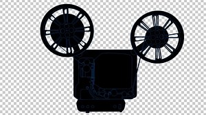 16MM Film Projector - 2D Outline