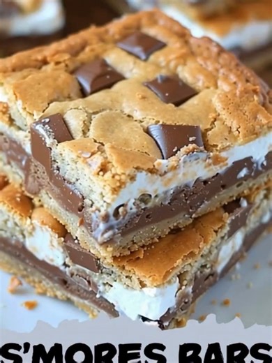 S'mores Bars Ingredients: 1/2 cup (1 stick) unsalted butter, melted 1 cup graham cracker crumbs 1/2 cup granulated sugar 1/8 teaspoon salt | Old Tasty Recipes