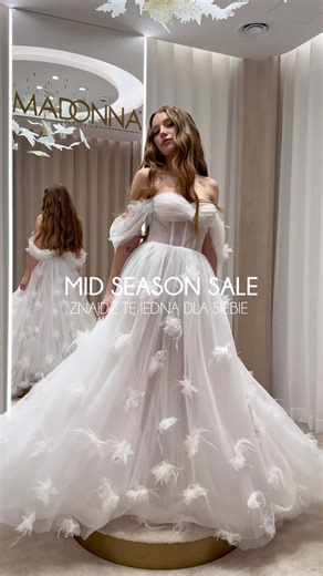 MID SEASON SALE -30% W MADONNIE 🏷️👰🏼‍♀️ #sukniaslubna #weddingdress