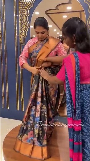 Kanjeevaram ✙ Contemporary Silk Saree | templedesigner.com