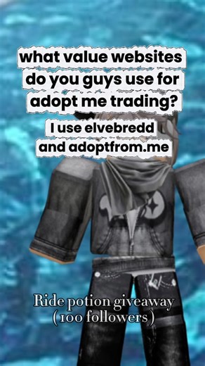 What value websites do you use? #roblox #adoptme #fyp