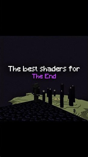 Minecraft best shaders for the end #minecraftshorts #minecraftjava #shaders #minecraftshaders