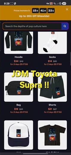 JDM Toyota Supra T-Shirt.