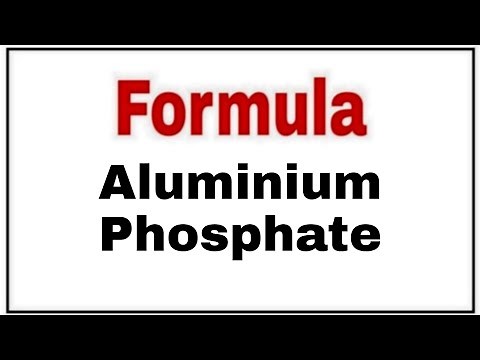 How to write chemical formula of Aluminium Phosphate|Molecular formula