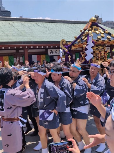【仲見世】三社祭2026🔥 神輿が細い通りを抜け、熱気に包まれる仲見世。 掛け声、人波、浅草の圧が凄い。 Sanja Matsuri 2026 | Nakamise, Asakusa Tokyo #三社祭 #三社祭2026 #仲見世 #浅草 #浅草寺
