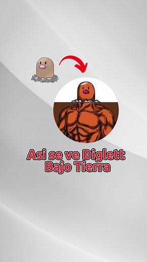Se revela finalmente cómo es Diglett bajo tierra y se ve así #diglett #pokemon #pokemontiktok