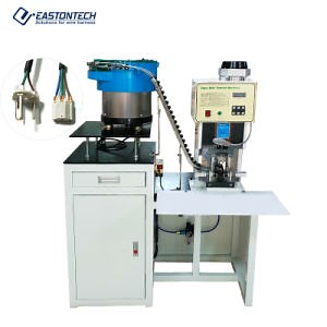 [Hot Item] Automatic Terminal Feeding Two Pins Three Pins Plug Connectors Crimping Machine with Vibrating Plate