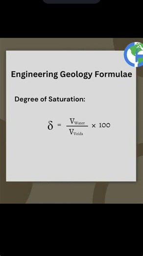 Degree of saturation in civil engineering
