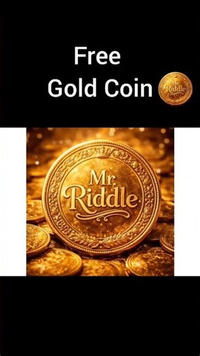 Free Gold Coin || Mr Riddle #gold #love #art
