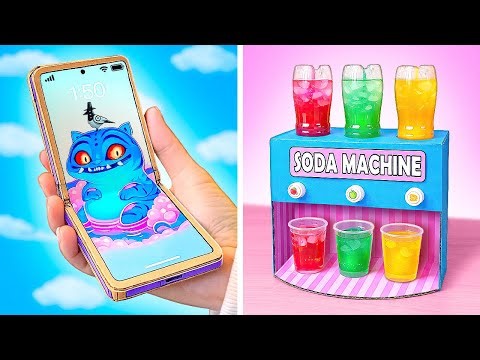 DIY K-Pop Folding Phone & Amazing Cardboard Crafts📱✨ Turning Paper Into Fun