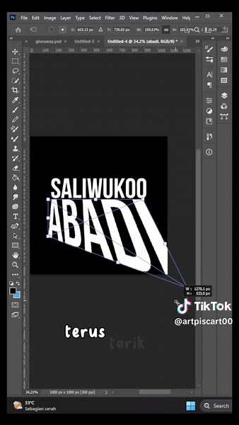 Tutorial Photoshop: Cara Membuat Tulisan Kreatif