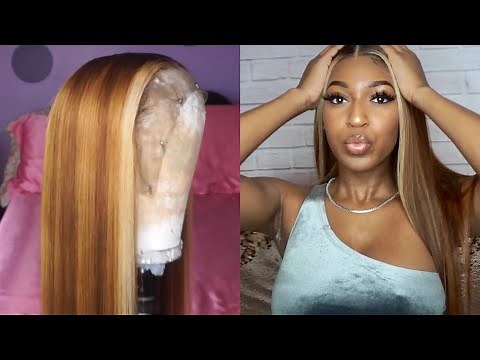 How to transform your black hair to honey blonde streaks ft BEAUTY FOREVER HAIR