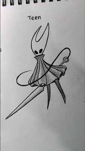 How to draw Hornet ✨| Hollow Knight #drawing #tutorial #howtodraw #sketch #art #hollowknight