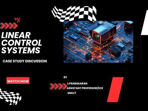 Case study | Linear Control Systems | SNS Institutions