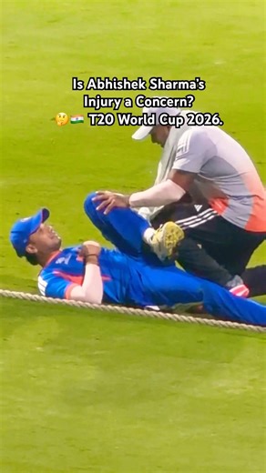 Minor Setback or Major Worry? 🤔🔥 Abhishek Sharma & WC 2026! #abhisheksharma #indiancricketer