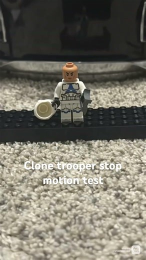 Clone trooper stop motion test! #starwars #stopmotion #legostarwars #clonetrooper