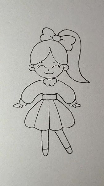 Easy Princess Drawing Tutorial | Cute Disney Princess Sketch