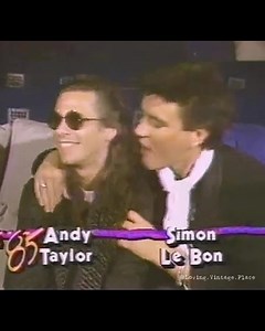 8.2K views · 717 reactions | Simon & Andy from MTV (1985)  Duran Duran Andy Taylor #simonlebon #andytaylor #duranduran | Simon Le Bon 80s Archive Unofficial | Facebook
