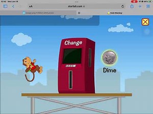 Starfall - Grade 1 Math - Coin Monkey for Kids (Walkthrough)