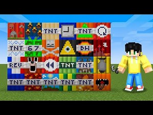 Exploding EVERY SECRET TNT in Minecraft