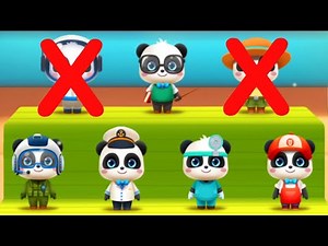 Little Panda's World: Professions - Help Kiki and Explore Different Jobs - Babybus Games