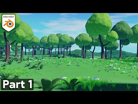 Part 1: Stylized Animated Forest Meadow 🏞️ (Blender Tutorial Series)