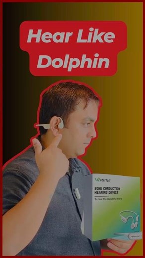 Waterfall Dolphin Bone Conduction Hearing Device | Open Ear Waterproof Audio