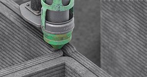 3d printing building walls with concrete. New technology house building using a modern CNC machine