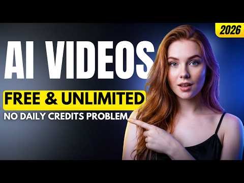 Create AI Videos for 100 % FREE & UNLIMITED in 2026 | Best FREE AI Video Generator (No Watermark)