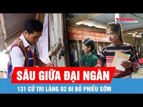 131 voters in O2 village, nestled deep in the Gia Lai mountains, cast their ballots early.