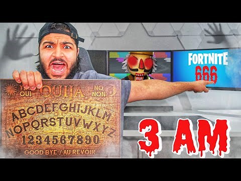 Do Not Play The Ouija Board While Playing Fortnite At 3AM (GHOST CAUGHT ON CAMERA!)