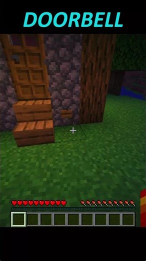 Minecraft working Doorbell💀 #minecraftshorts #trend #mineland
