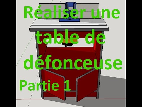 Réalisation d'une table de défonceuse - PARTIE 1 - Triton - router table - Router table