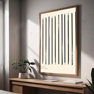 Digital Sound Bars | Abstract Poster | Modern Wall Art | Minimalist Art | Portrait Format - Etsy