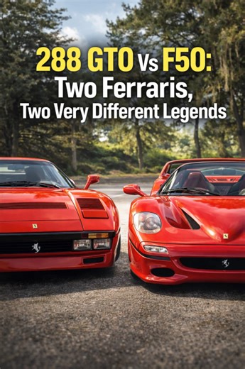 288 GTO vs F50: Two Ferraris, two very different legends