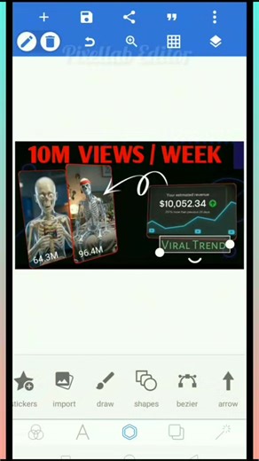 I Created YouTube video Thumbnail for free but only followers #thumbnail #pixellabeditor