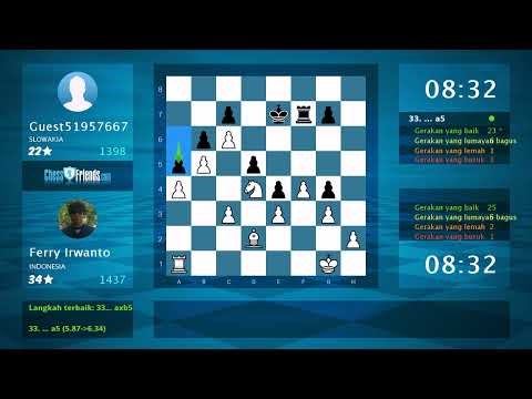 Analisis Permainan Catur: Ferry Irwanto - Guest51957667, 1-0 (Oleh ChessFriends.com)