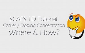 （4）SCAPS 1D Tutorial carrier\Doping concentration