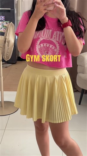 High quality gym skirt here! #fyp #gymoutfit #pickleballph #workoutoutfit