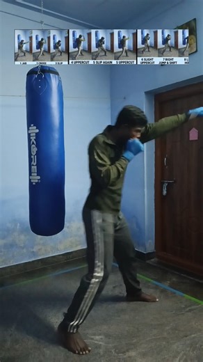 🔥 Deadly Boxing Combo You Must Learn! (Jab Cross Slip Uppercut)/#Train like a fighter/#Boxing combo