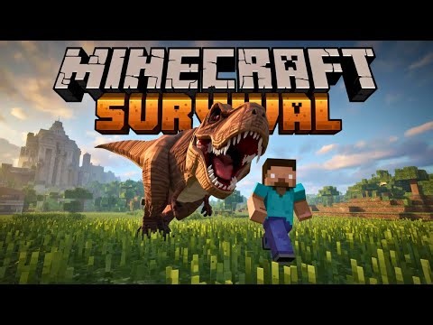 🔴 Minecraft Survival — Dino Modded World | Progression & Builds