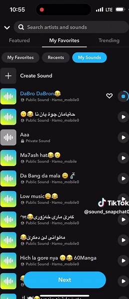 كيف تسوي صوت مميز في سناب شات