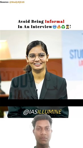 Avoid Being Informal In An Interview 🥶🔥♻️👩‍✈️ | Upsc Interview