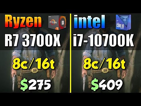 Intel i7-10700K vs. Ryzen 7 3700X | Test in 8 Games