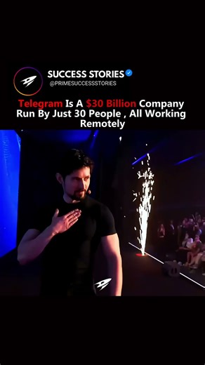 Telegram: $30 Billion Valuation, 30 Employees, 100% Remote #paveldurov #motivation #billionaire