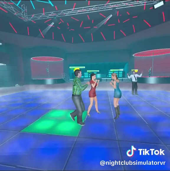NPC Fight Simulator in Nightclub VR Game