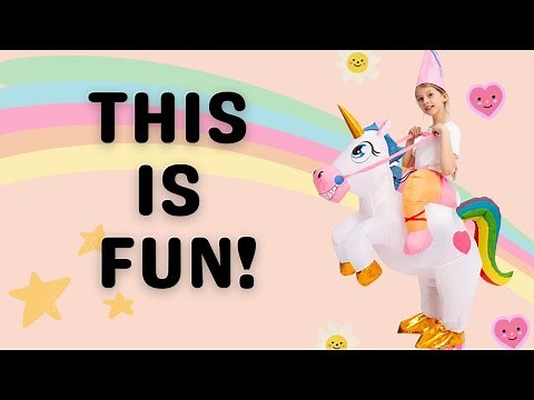 Inflatable Unicorn Costume Review | Fun for Kids!