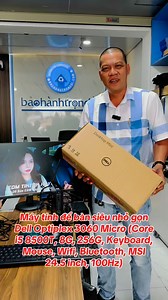 Máy tính để bàn siêu nhỏ gọn Dell Optiplex 3060 Micro (Core i5 8500T, 8G, 256G, Keyboard, Mouse, Wifi, Bluetooth, MSI 24.5 inch, 100Hz) | Nhân Laptop - Bảo hành trọn đời