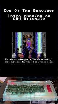 Eye Of The Beholder Intro running on the C64 Ultimate: Starlight Edition