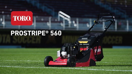 Toro's ProStripe 560 provides a quality cut, collection, and clean striped finish in one efficient step. Featured at #STMA2019, come check it out at booth #412. http://toro.biz/6007EPze7 | Toro